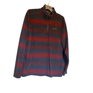 Eddie Bauer Men's Quest Fleece 1/4 Zip Pullover Southwest Ultra Soft TXL